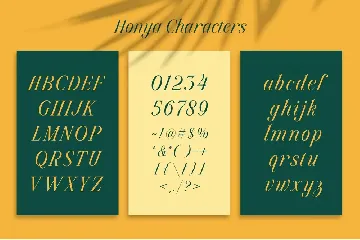 Honya Typeface font