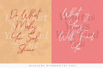 Barsanda  Script Font