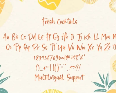 Fresh Cocktails font