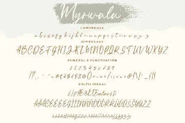 Myrwala Signature Script font