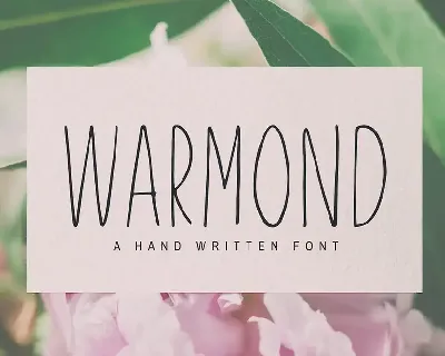 Warmond Sans Serif Font