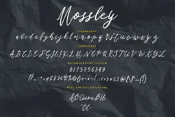 Mossley Signature Wedding Font