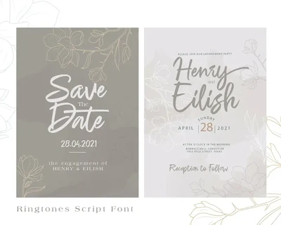 Ringtones - Handlettered font
