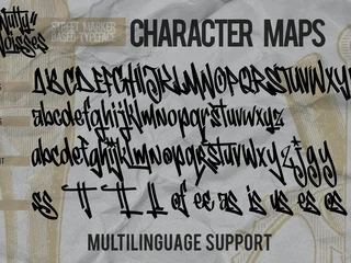Nutty Noisses - Graffiti tag typeface font