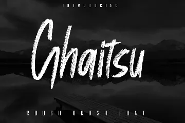 Ghaitsu - Rough Brush Font