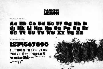 Clockwork Lemon - Fat Type font