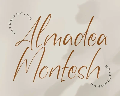 Almadea Montesh Handwritten Font