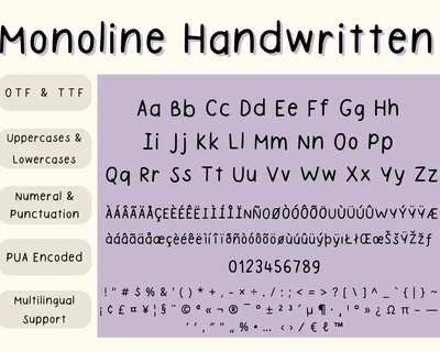 Organic Delight Handwritten Font Duo