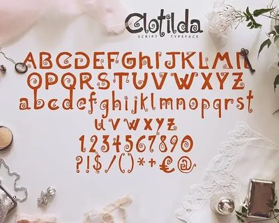 Clotilda font