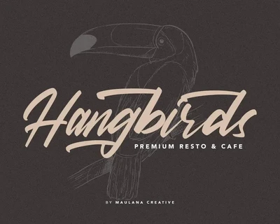Viesta Brush Script Vintage Handmade Font Typeface