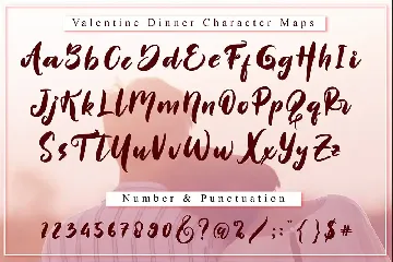 Valentine Dinner // Wedding Font