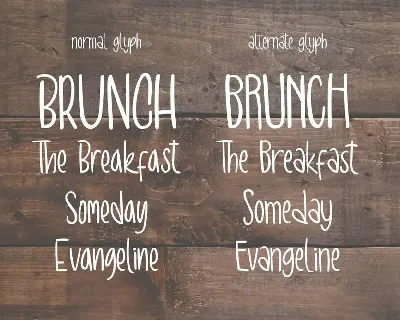 Brunch Brunch Font