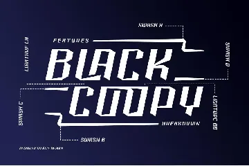 Black Coopy Typeface font