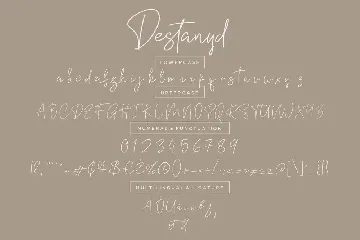 Destanyd Monoline Wedding Font