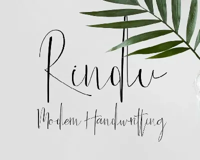 Rindu Script Font