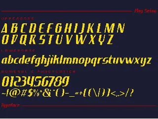 Play Setan Typeface font