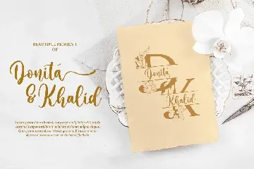 Mellisa Jonathan - Wedding Font