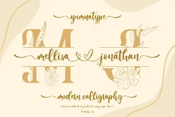 Mellisa Jonathan - Wedding Font