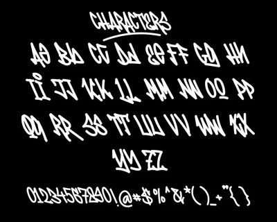 Zero Enigma - Monoline Graffiti Font