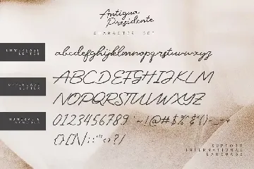 Antigua Presidente - Script Font