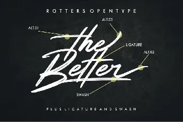 Rotters - Handbrush Font