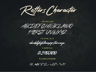 Rotters - Handbrush Font