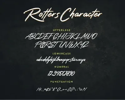 Rotters - Handbrush Font