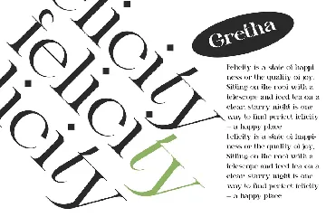 Gretha Family | Display Serif 14 font family