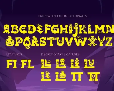 Halloween Timeline - Display Font