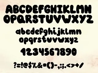 Bubble Gum Hand Written Typeface font