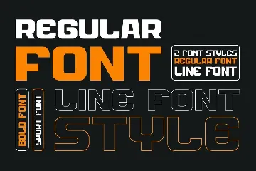 Jegasup Regular + Line - Sport Font