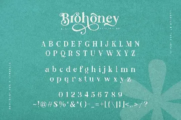 Brohoney Modern Serif Typeface font