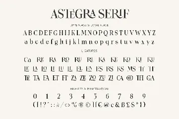 Astegra Ligature Serif font