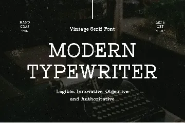 Untold History - Typewriter Font