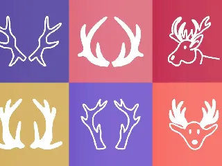 Deer Antlers Dingbat font