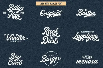 Haglos Bold Script font