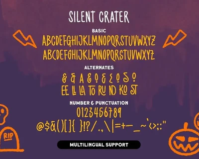 Silent Crater font