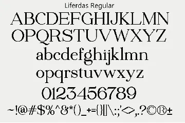 Liferdas font