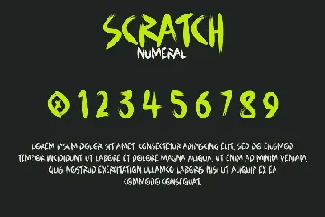 SCRATCH - A Modern Handbrush Font