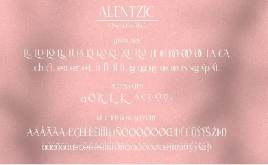 Alentzic - Modern Elegant Serif Font