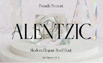 Alentzic - Modern Elegant Serif Font