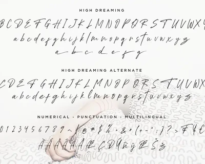 High Dreaming font