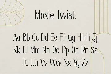 Moxie Twist - 1930s Typeface font