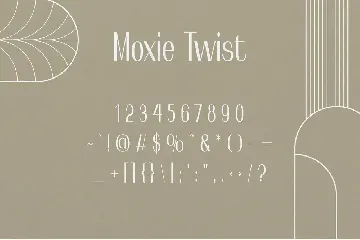 Moxie Twist - 1930s Typeface font