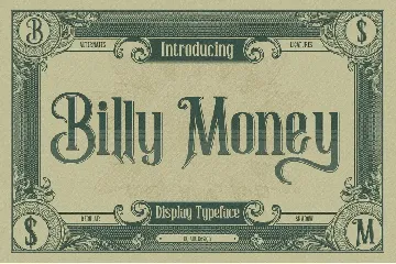 Billy Money font