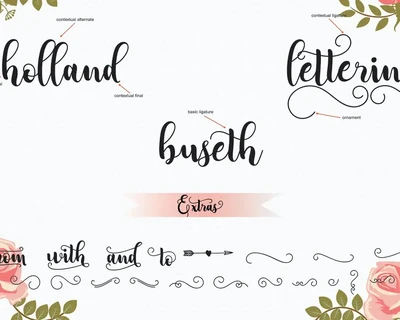 Adreena Script font