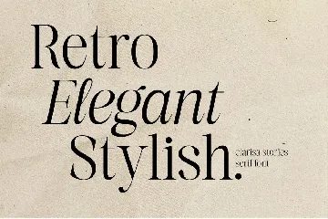 Clarisa Stories Nostalgic Serif Font