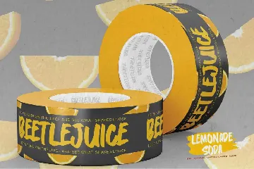 Lemonade Soda - Bold Handmade Carefully All Caps font