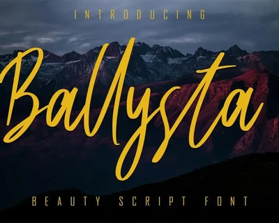 Ballysta Beauty Script Font