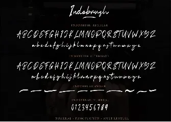 Indobrush Signature Brush font